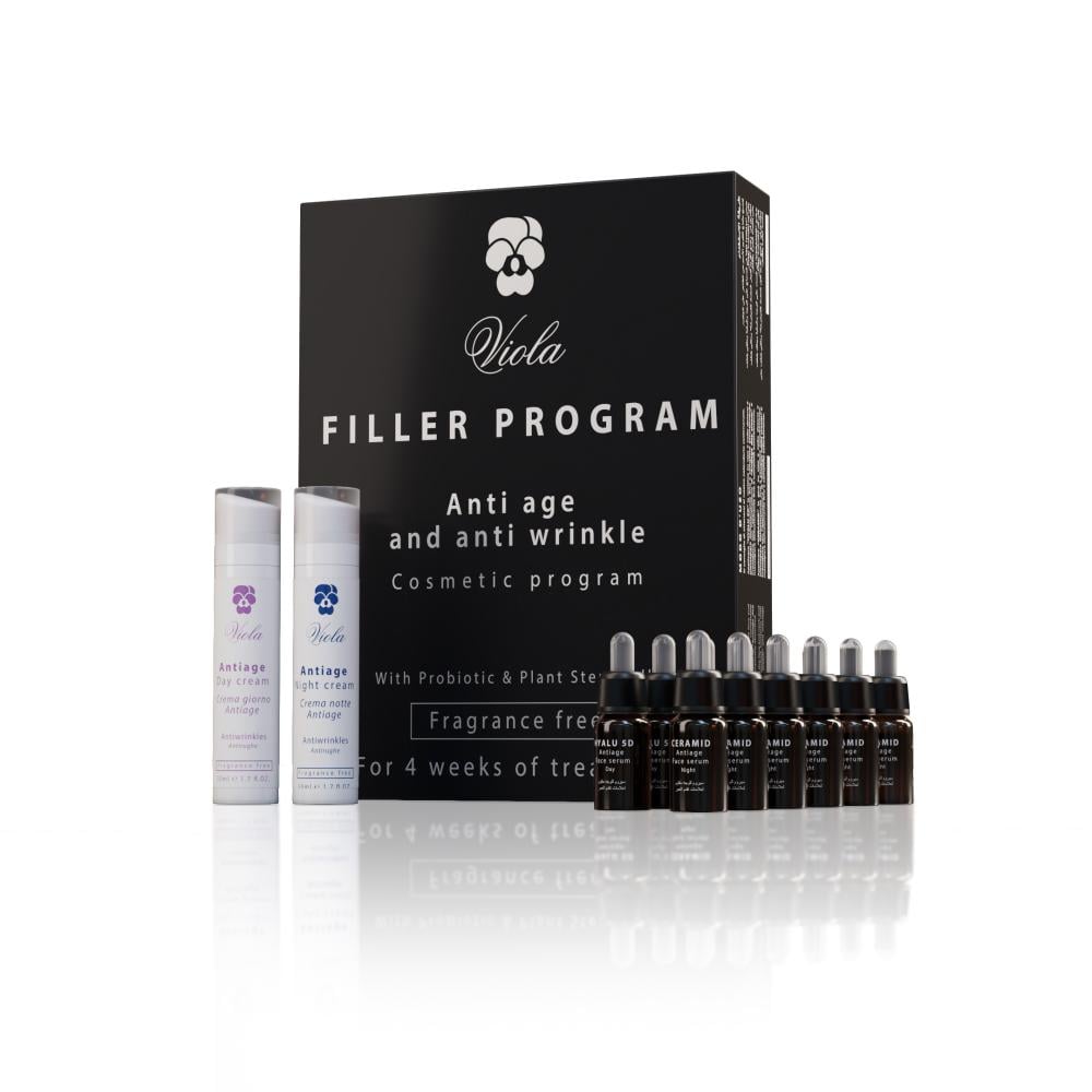 مجموعة فيلر الوجه والرقبة بالخلايا الجذعية النباتية من Viola