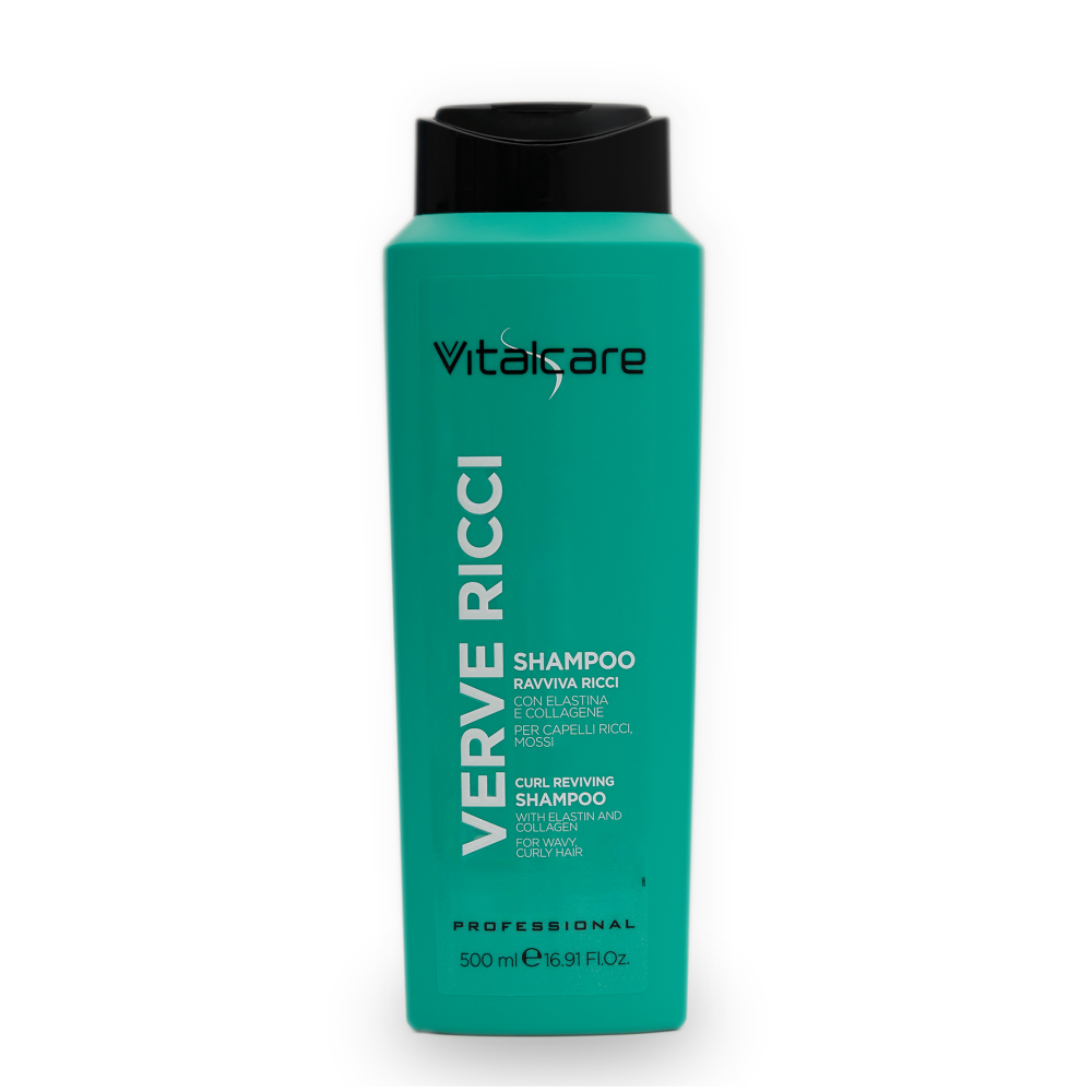 شامبو بالإيلاستين والكولاجين للشعر المموج والمجعد من Vitalcare