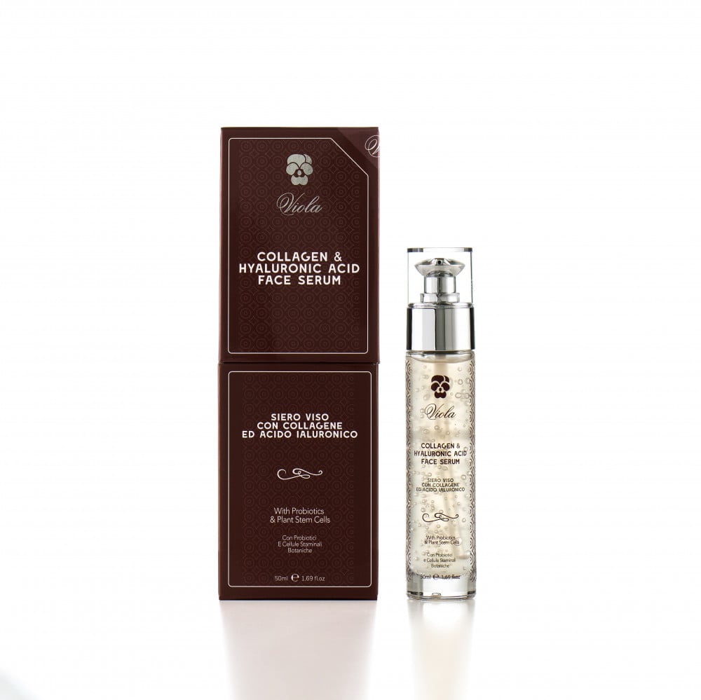 سيروم الكولاجين والهيالورونيك بتقنية الخلايا الجذعية النباتية من Viola