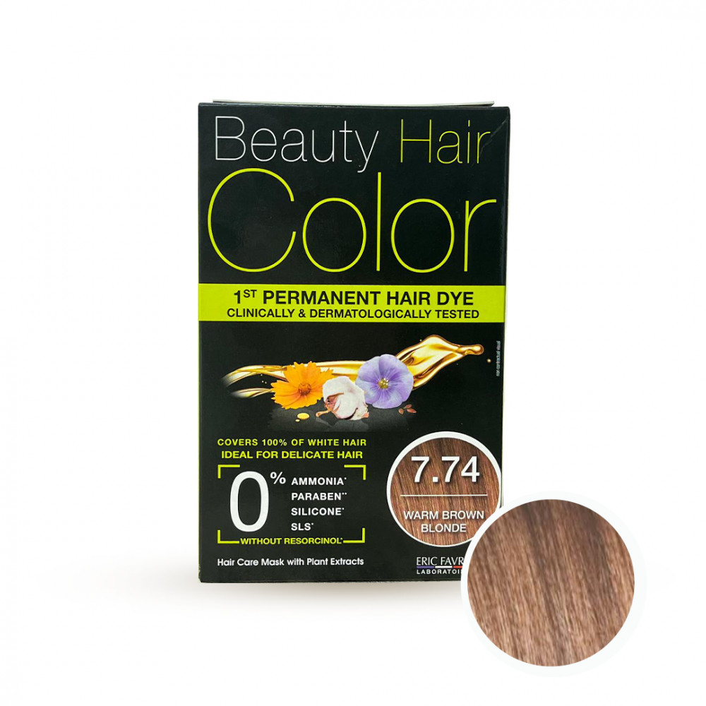 صبغة بيوتي للشعر 7.74 أشقر بني دافئ من ERIC FAVRE